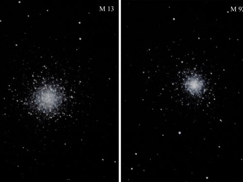 Ammassi globulari in Ercole M13-M92